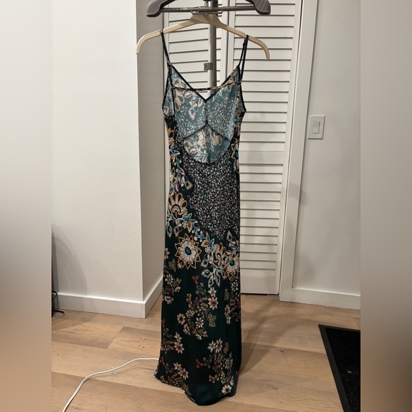 Anthropologie Dresses & Skirts - Intimately FP Backless Floral Dress - Green and Cream